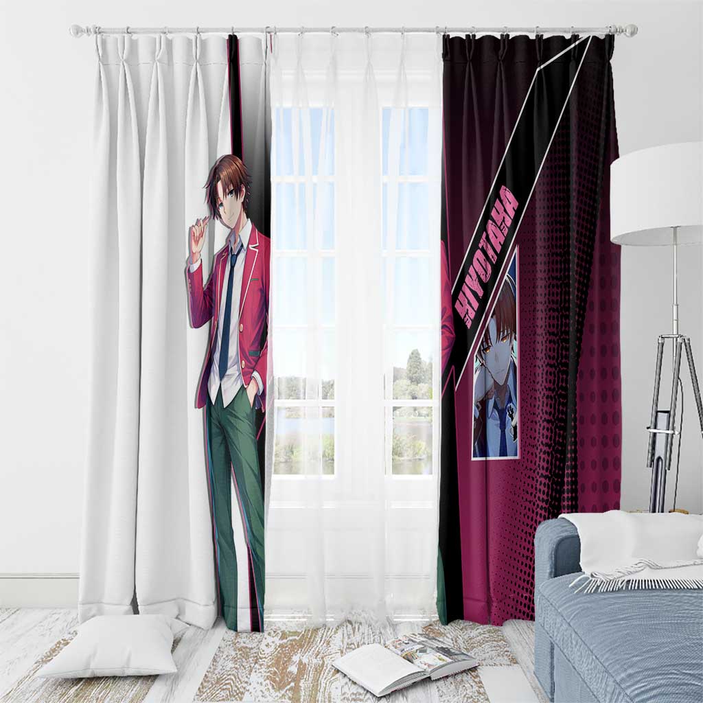 Kiyotaka Ayanokouji Window Curtain Minimalist Strategic Anime Style