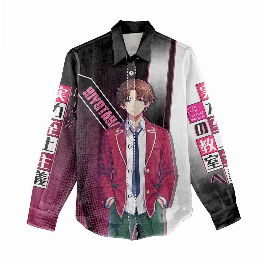 Kiyotaka Ayanokouji Women Casual Shirt Minimalist Strategic Anime Style