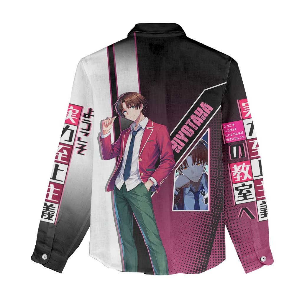 Kiyotaka Ayanokouji Women Casual Shirt Minimalist Strategic Anime Style