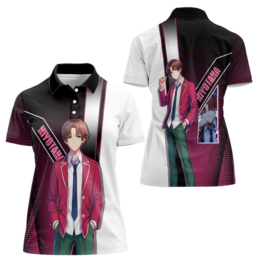 Kiyotaka Ayanokouji Women Polo Shirt Minimalist Strategic Anime Style