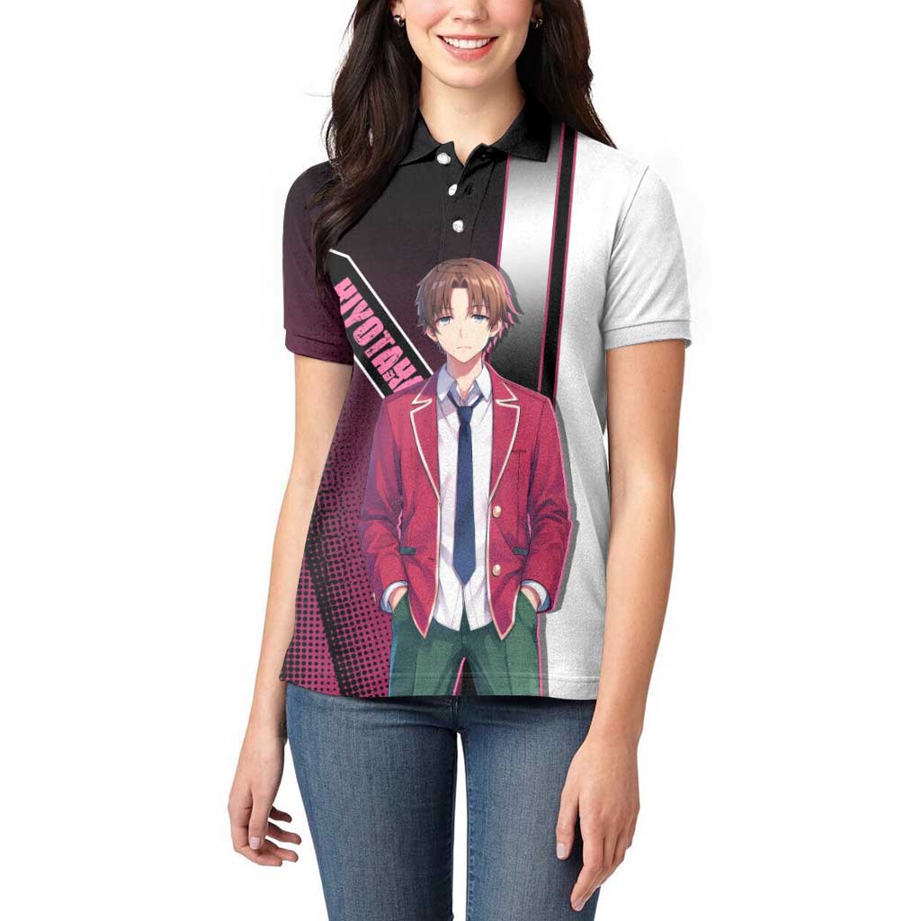 Kiyotaka Ayanokouji Women Polo Shirt Minimalist Strategic Anime Style