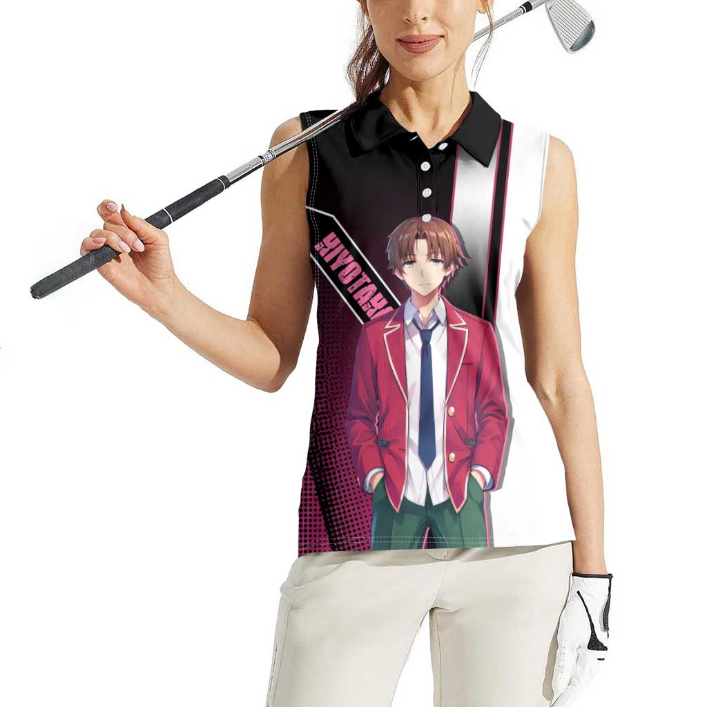 Kiyotaka Ayanokouji Women Sleeveless Polo Shirt Minimalist Strategic Anime Style