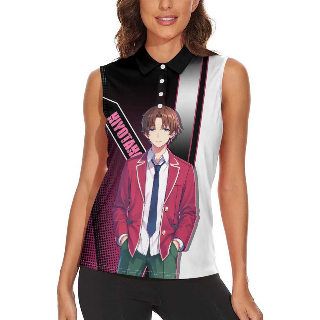 Kiyotaka Ayanokouji Women Sleeveless Polo Shirt Minimalist Strategic Anime Style