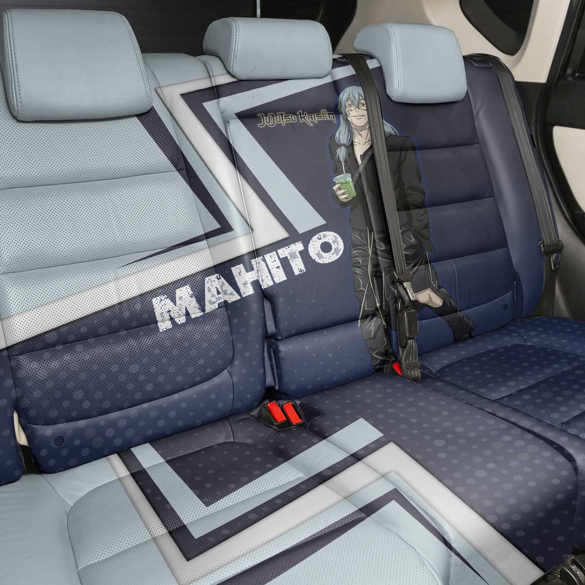 Mahito Back Car Seat Cover Stylish Anime Villain Aesthetic