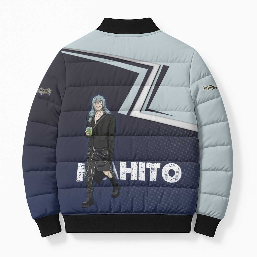 Mahito Bomber Puffer Jacket Stylish Anime Villain Aesthetic