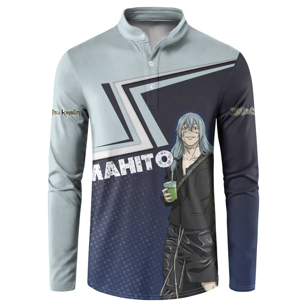 Mahito Button Sweatshirt Stylish Anime Villain Aesthetic