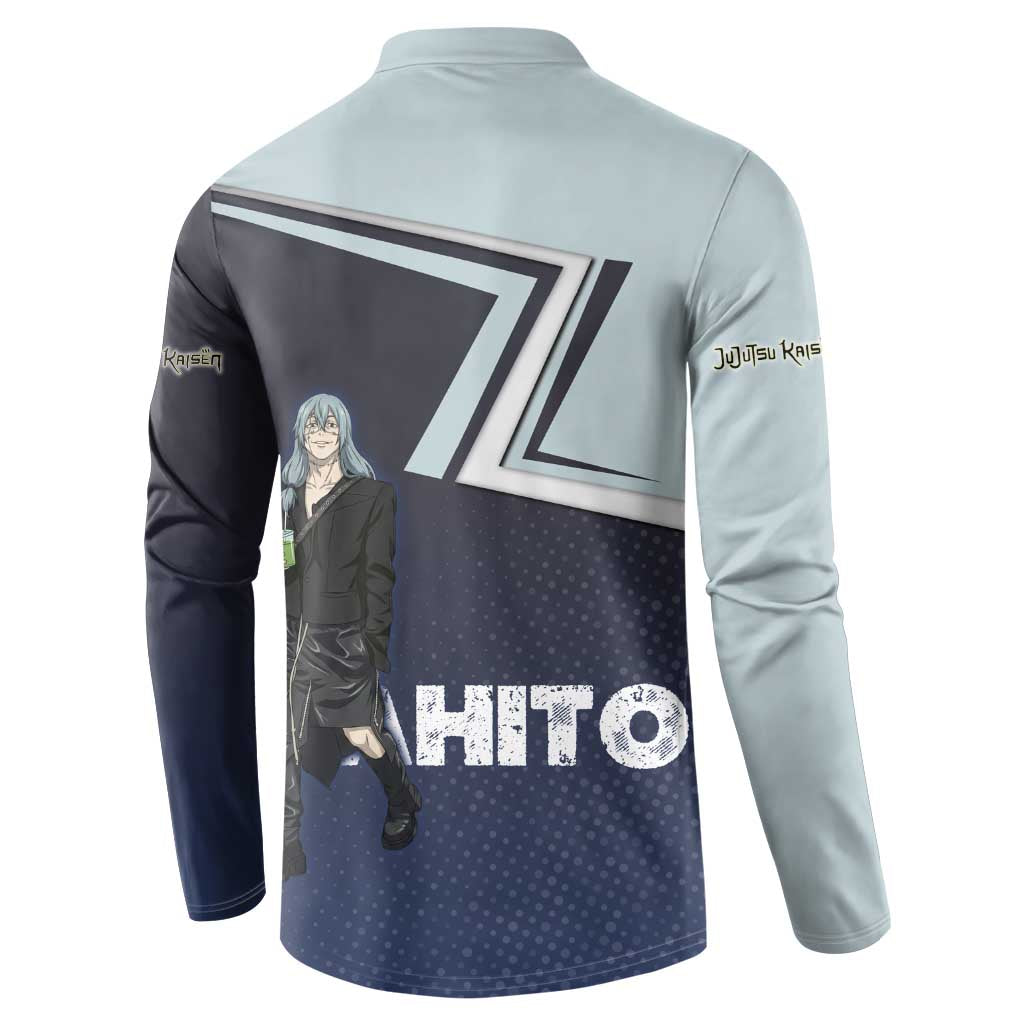 Mahito Button Sweatshirt Stylish Anime Villain Aesthetic