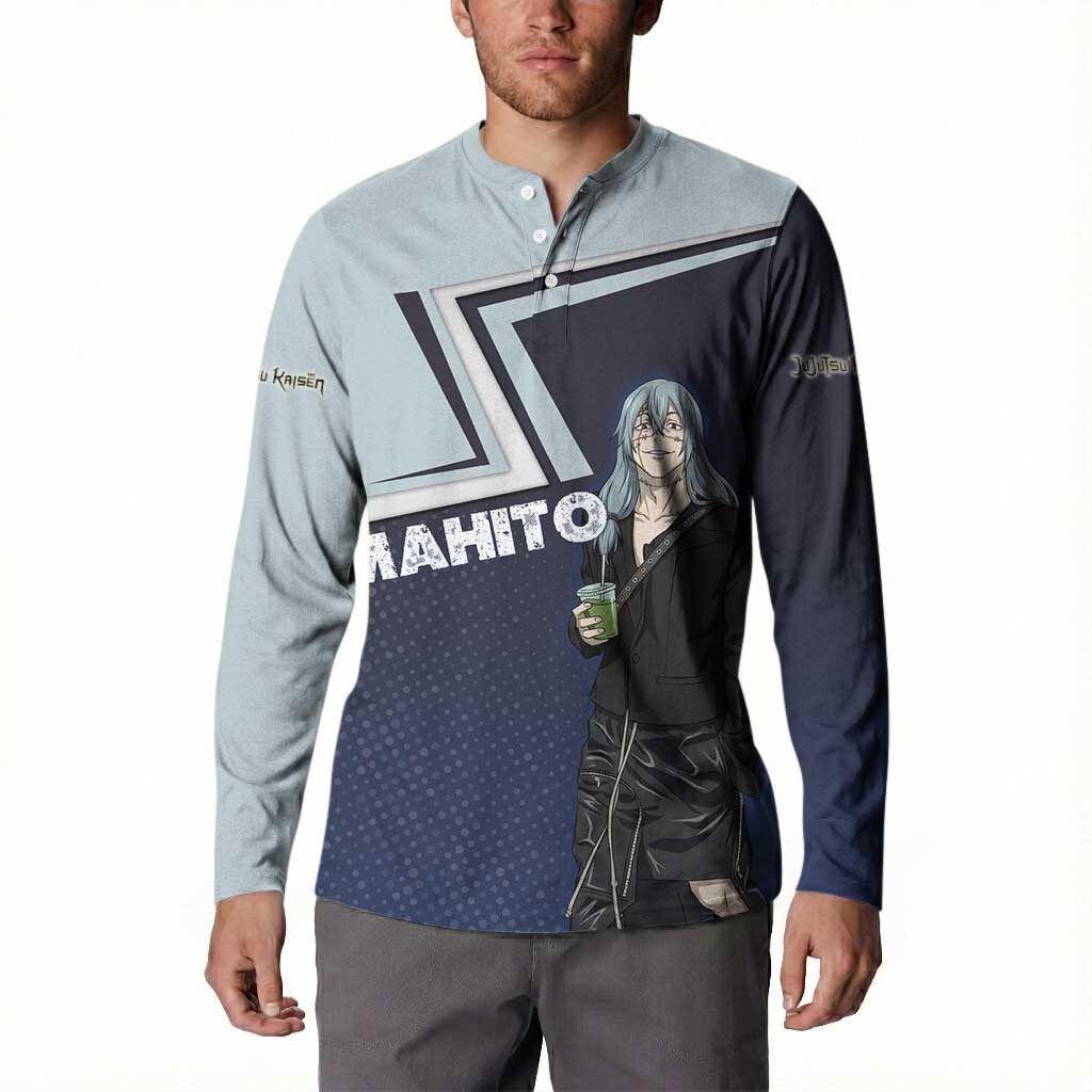 Mahito Button Sweatshirt Stylish Anime Villain Aesthetic