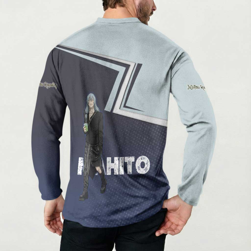 Mahito Button Sweatshirt Stylish Anime Villain Aesthetic