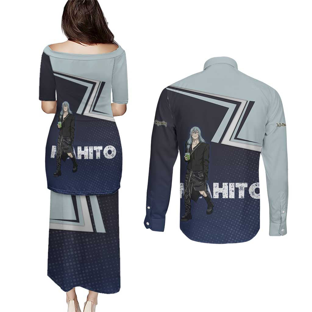Mahito Couples Matching Puletasi and Long Sleeve Button Shirt Stylish Anime Villain Aesthetic