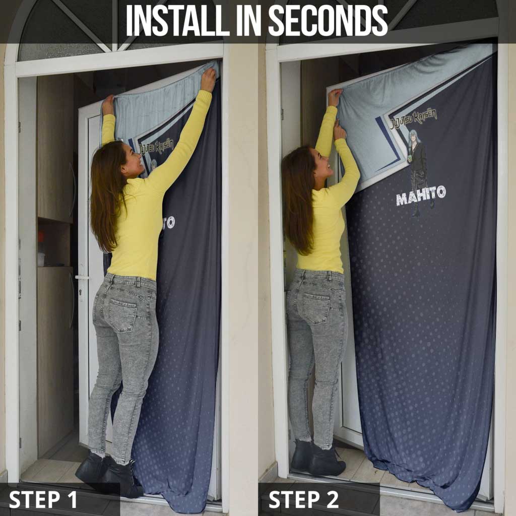 Mahito Door Cover Stylish Anime Villain Aesthetic