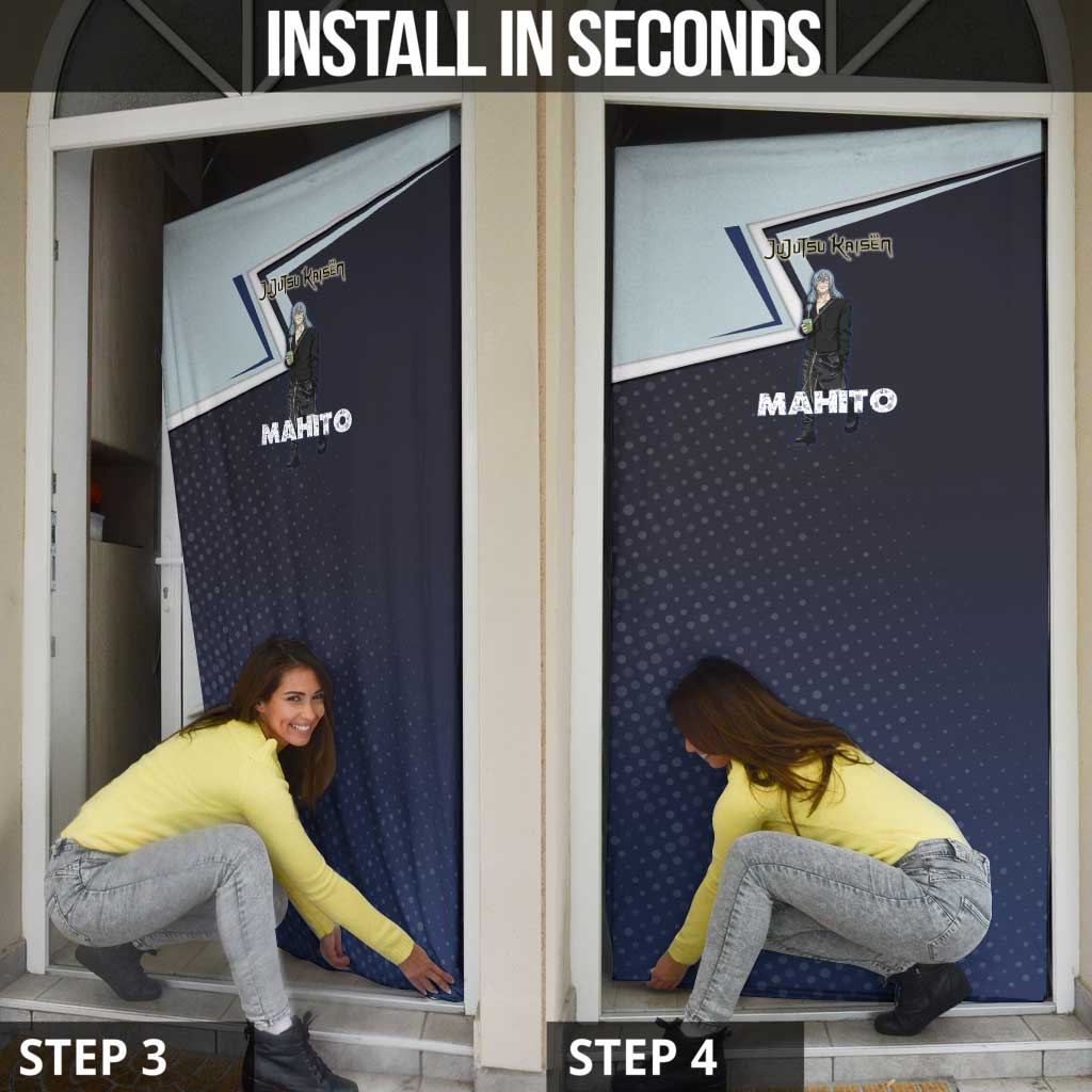 Mahito Door Cover Stylish Anime Villain Aesthetic