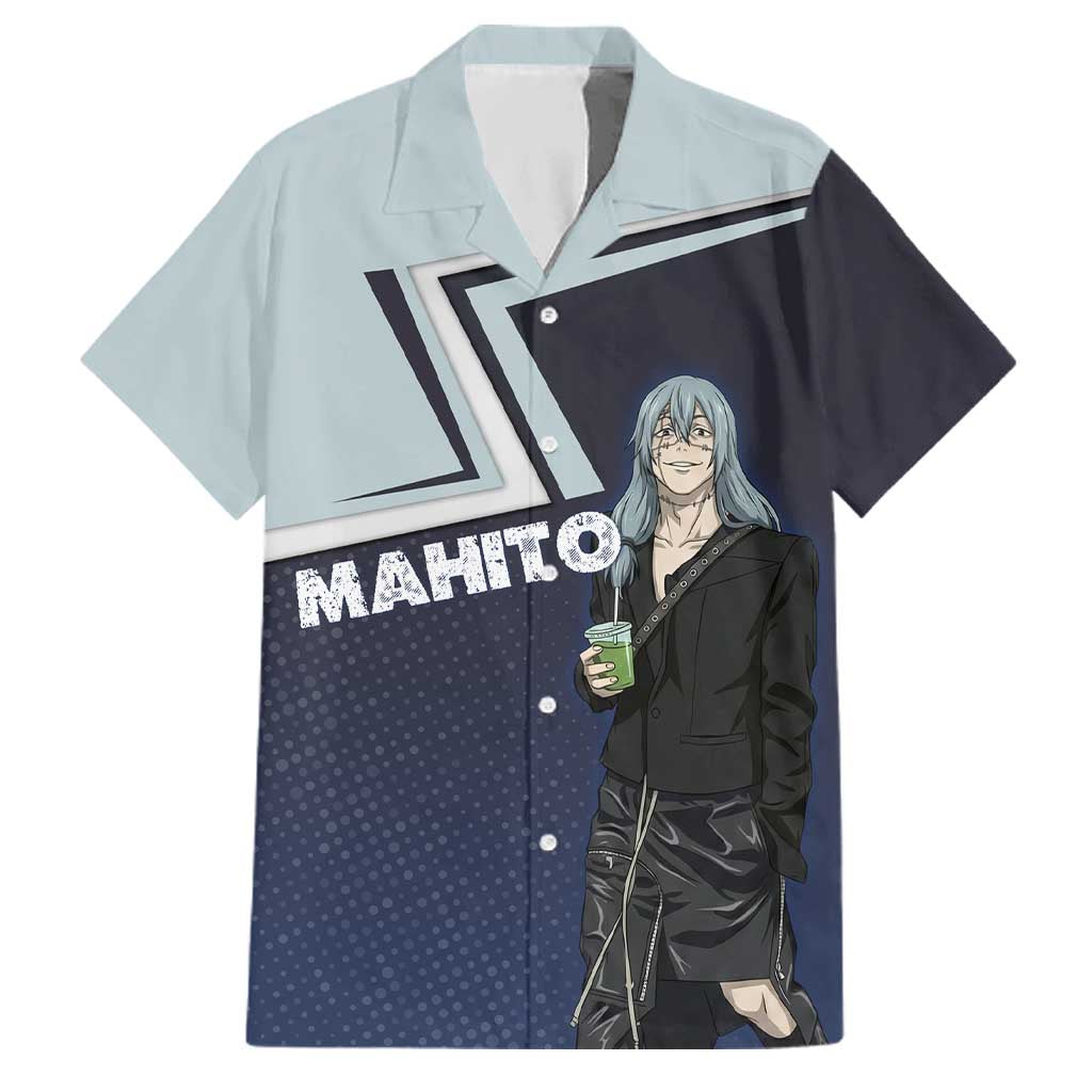 Mahito Family Matching Long Sleeve Bodycon Dress and Hawaiian Shirt Stylish Anime Villain Aesthetic