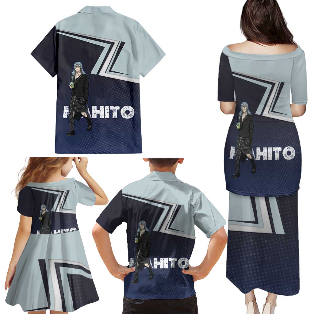 Mahito Family Matching Puletasi and Hawaiian Shirt Stylish Anime Villain Aesthetic
