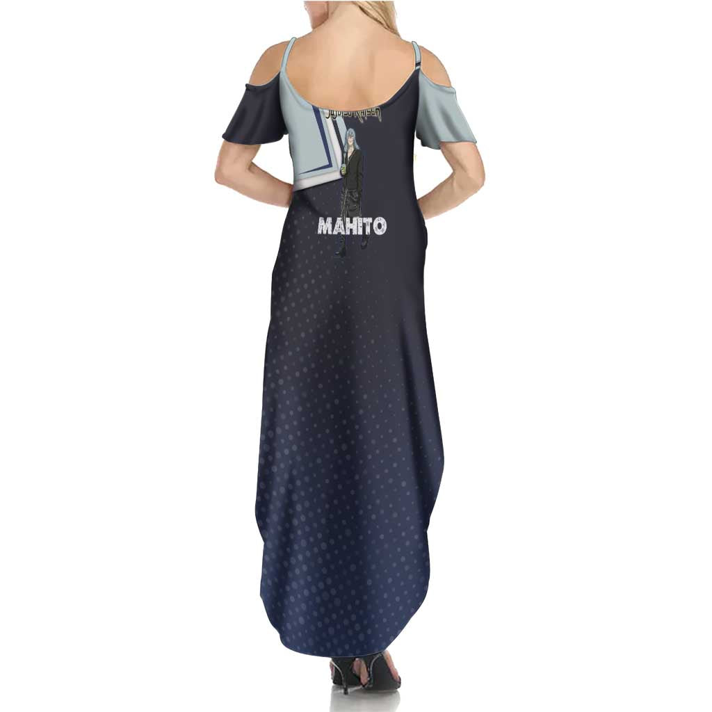 Mahito Family Matching Summer Maxi Dress and Hawaiian Shirt Stylish Anime Villain Aesthetic