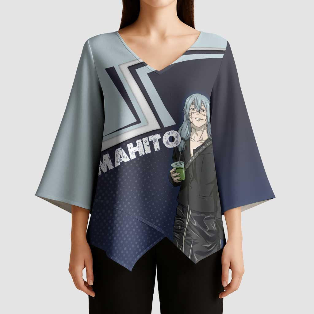 Mahito Kimono Sleeve Blouse Stylish Anime Villain Aesthetic