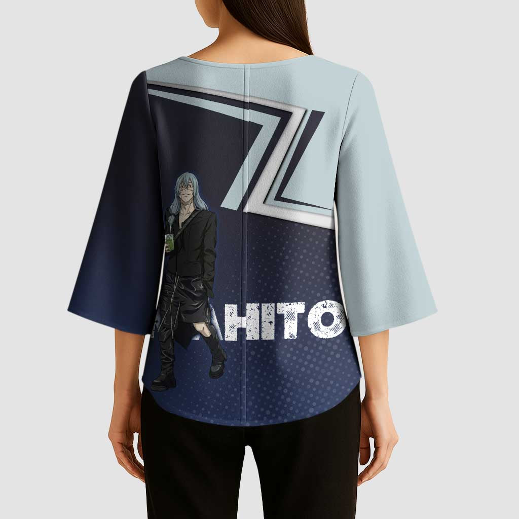 Mahito Kimono Sleeve Blouse Stylish Anime Villain Aesthetic