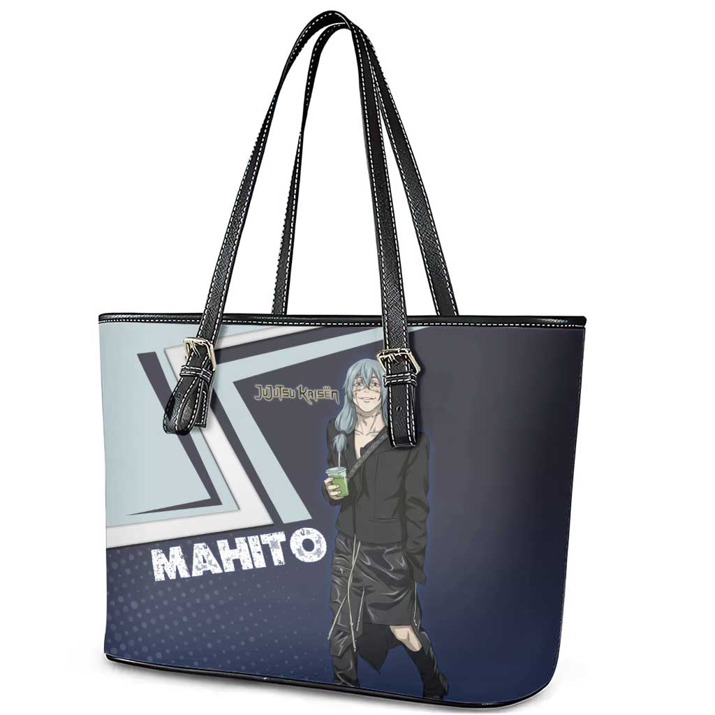 Mahito Leather Tote Bag Stylish Anime Villain Aesthetic