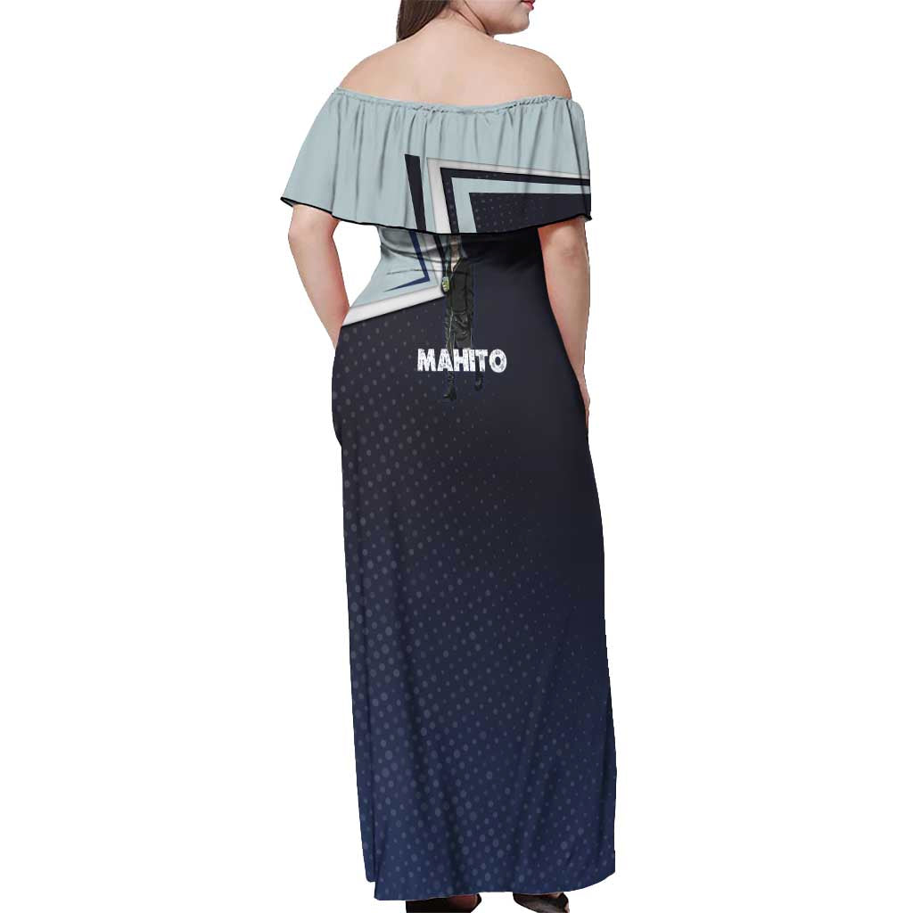 Mahito Off Shoulder Maxi Dress Stylish Anime Villain Aesthetic