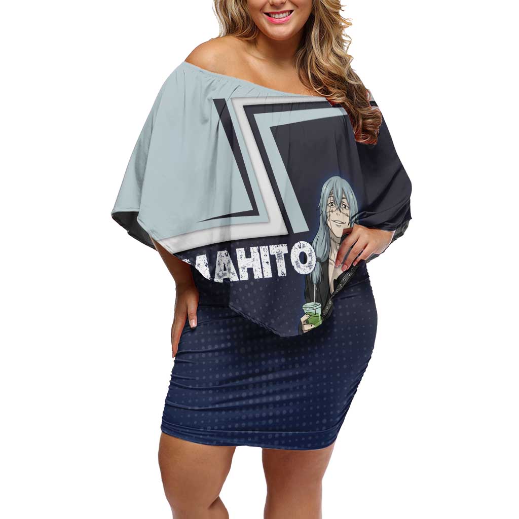 Mahito Off Shoulder Short Dress Stylish Anime Villain Aesthetic