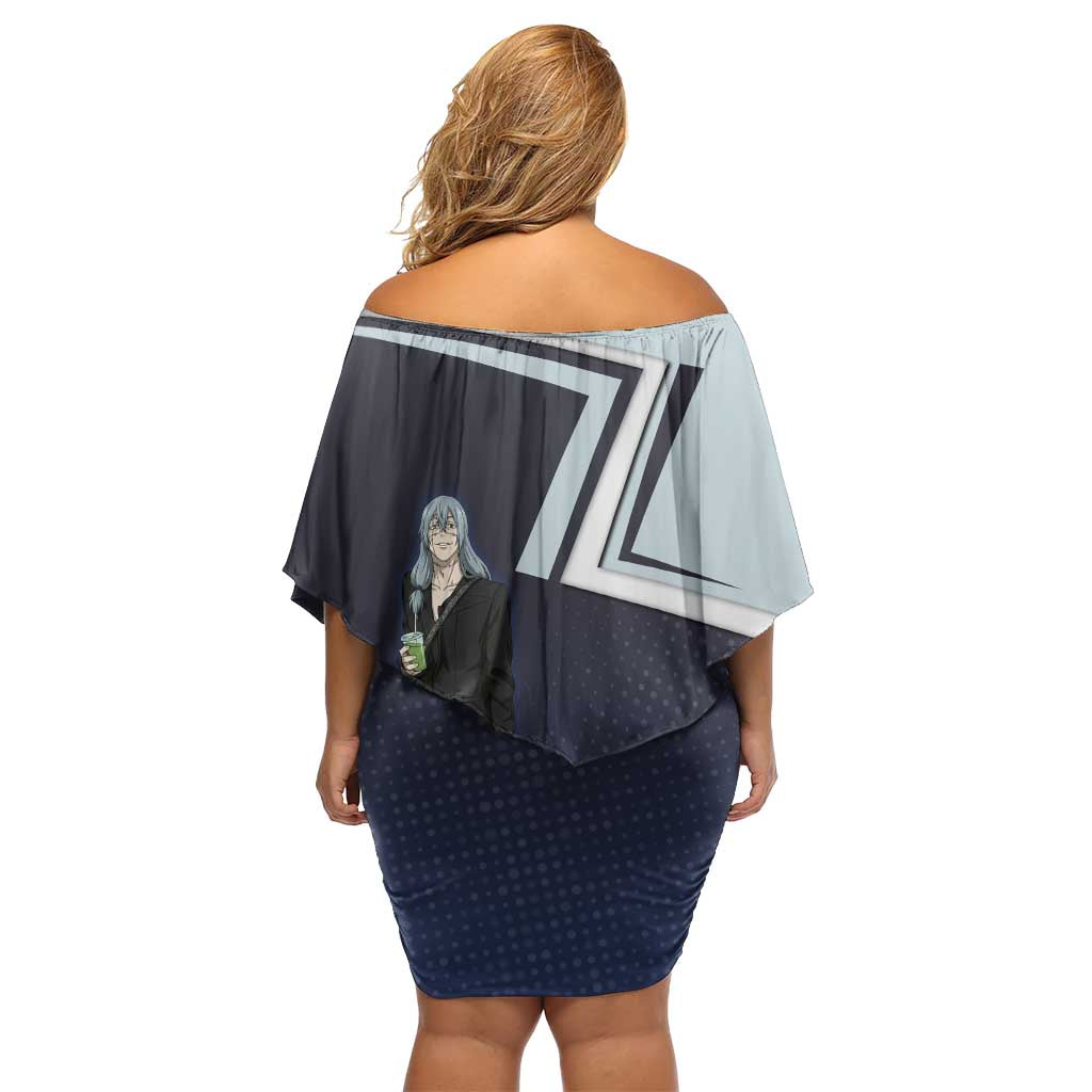 Mahito Off Shoulder Short Dress Stylish Anime Villain Aesthetic