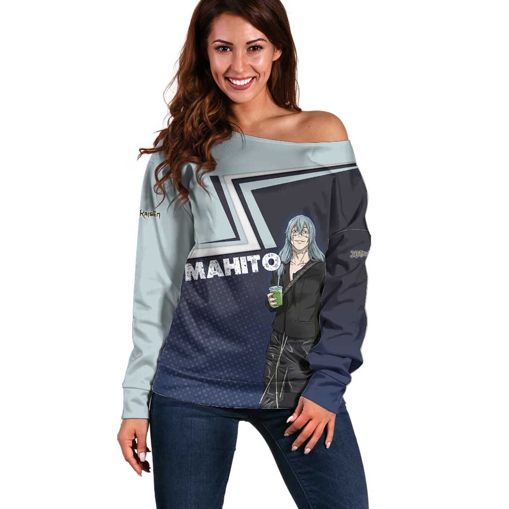 Mahito Off Shoulder Sweater Stylish Anime Villain Aesthetic