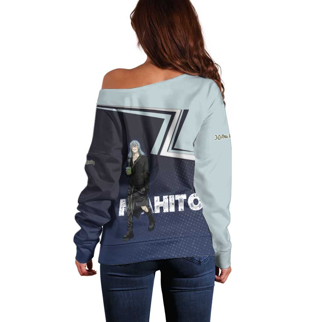 Mahito Off Shoulder Sweater Stylish Anime Villain Aesthetic