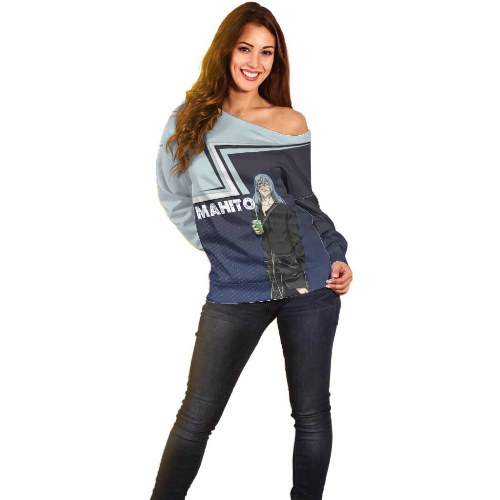 Mahito Off Shoulder Sweater Stylish Anime Villain Aesthetic