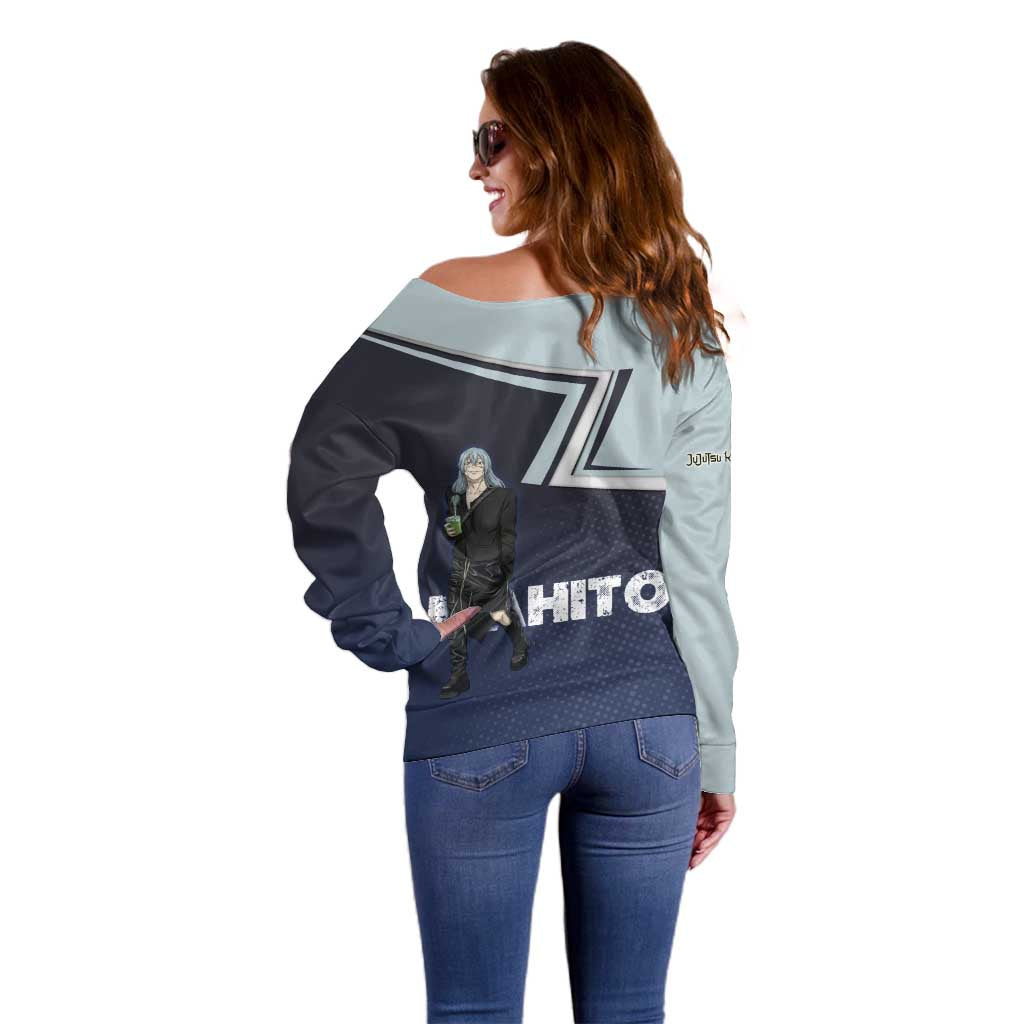Mahito Off Shoulder Sweater Stylish Anime Villain Aesthetic