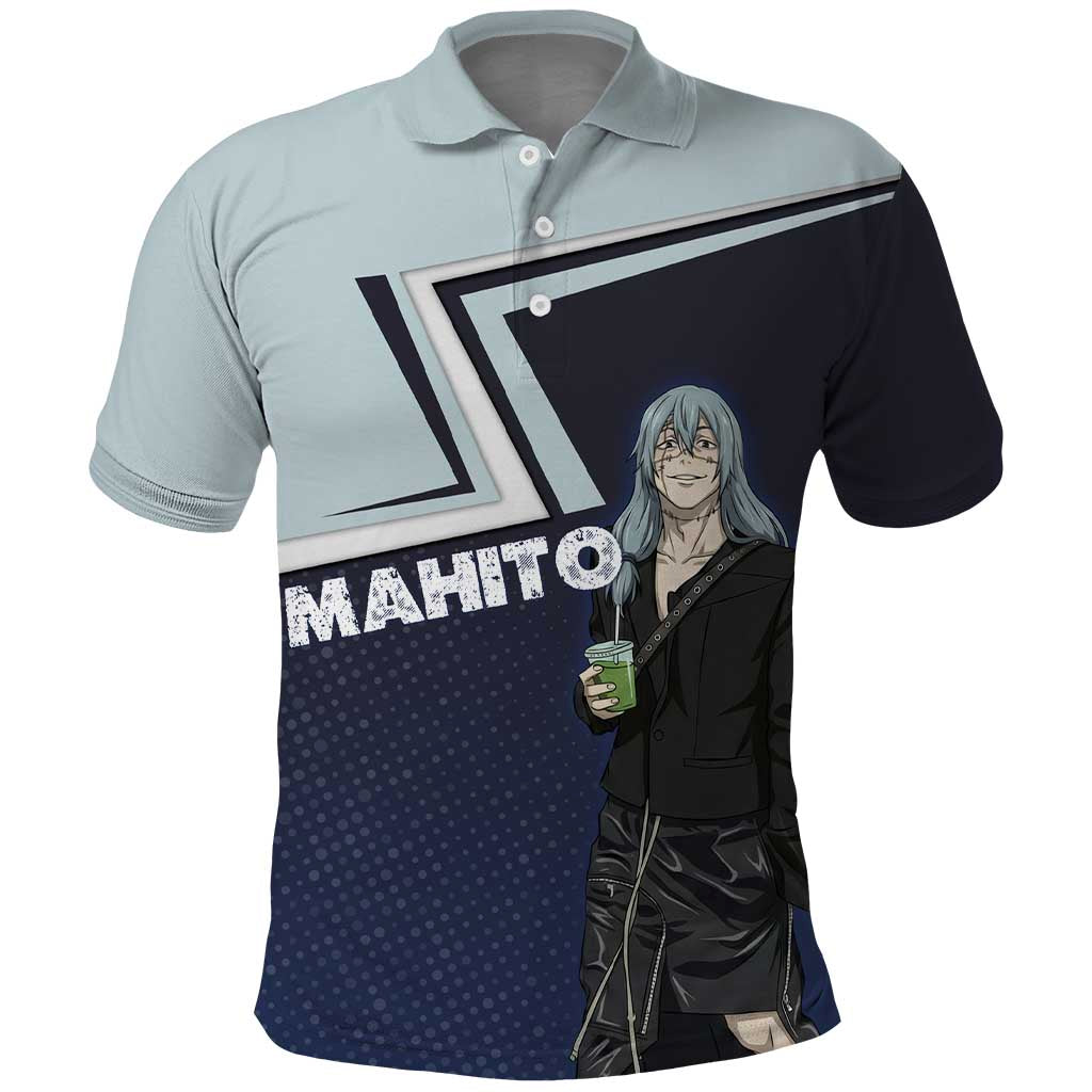 Mahito Polo Shirt Stylish Anime Villain Aesthetic