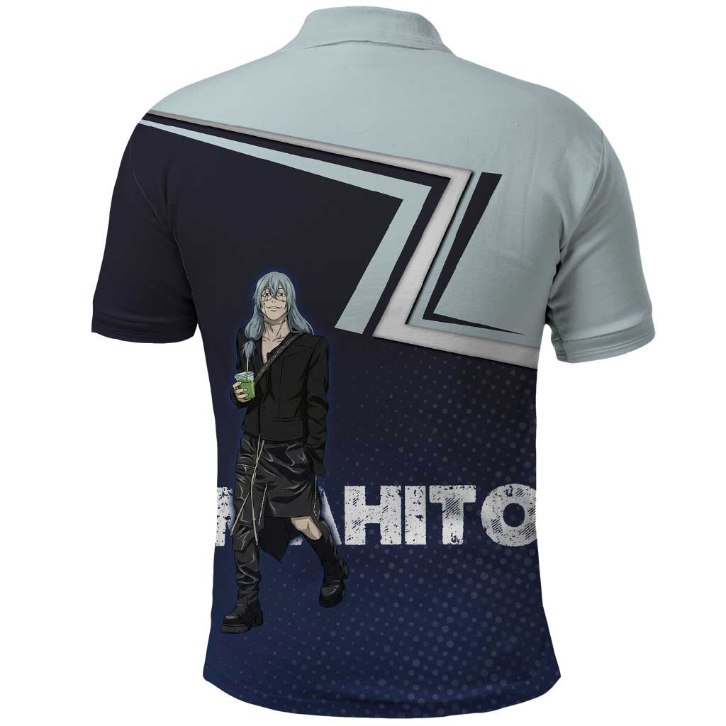 Mahito Polo Shirt Stylish Anime Villain Aesthetic
