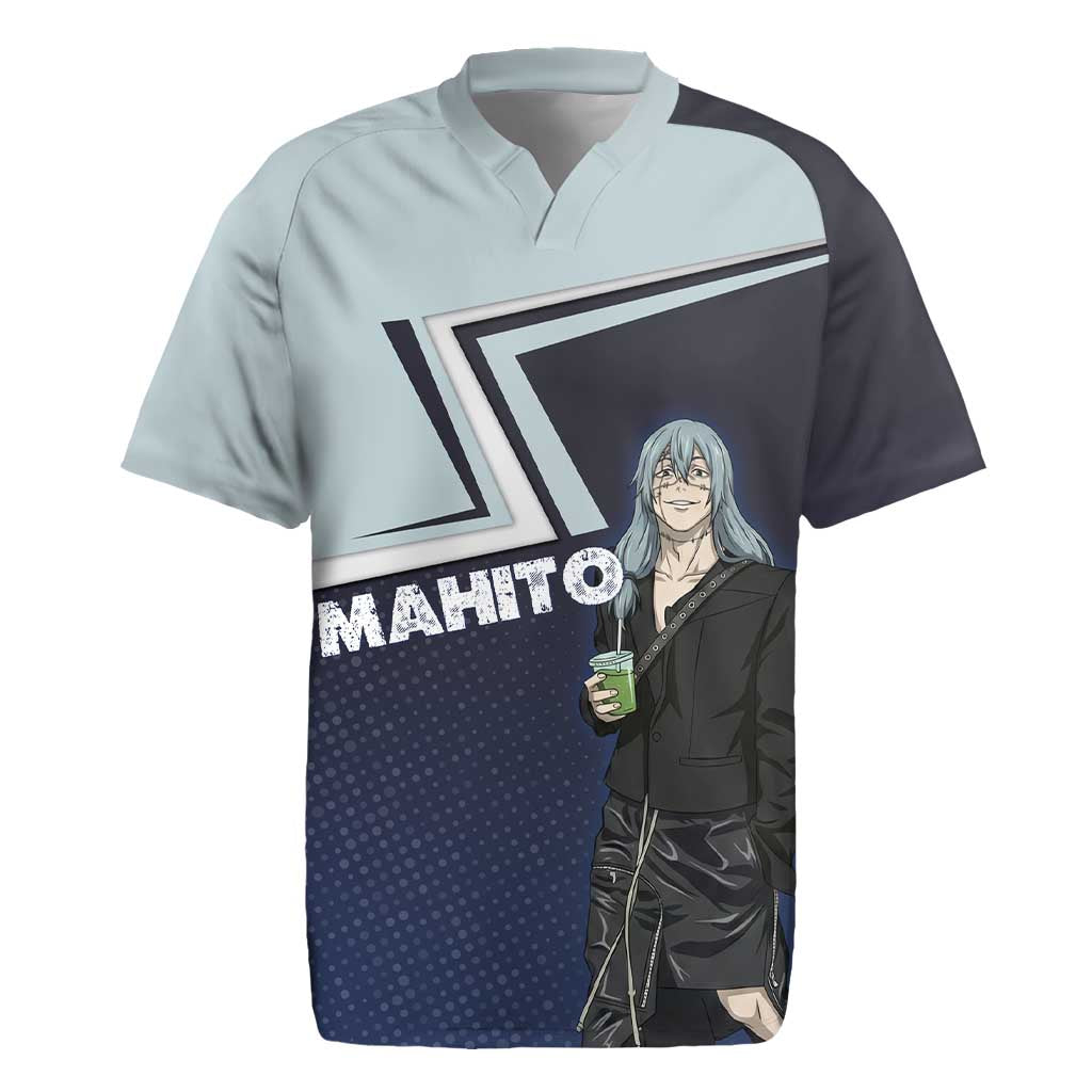 Mahito Rugby Jersey Stylish Anime Villain Aesthetic