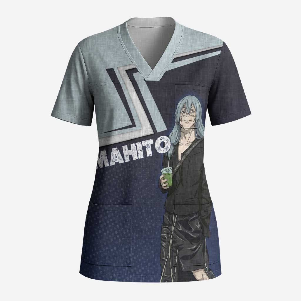 Mahito Scrub Top Stylish Anime Villain Aesthetic