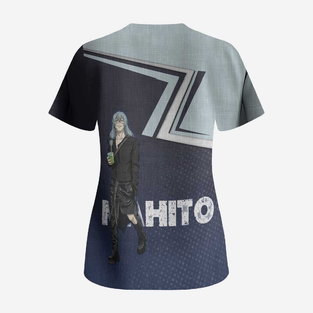 Mahito Scrub Top Stylish Anime Villain Aesthetic