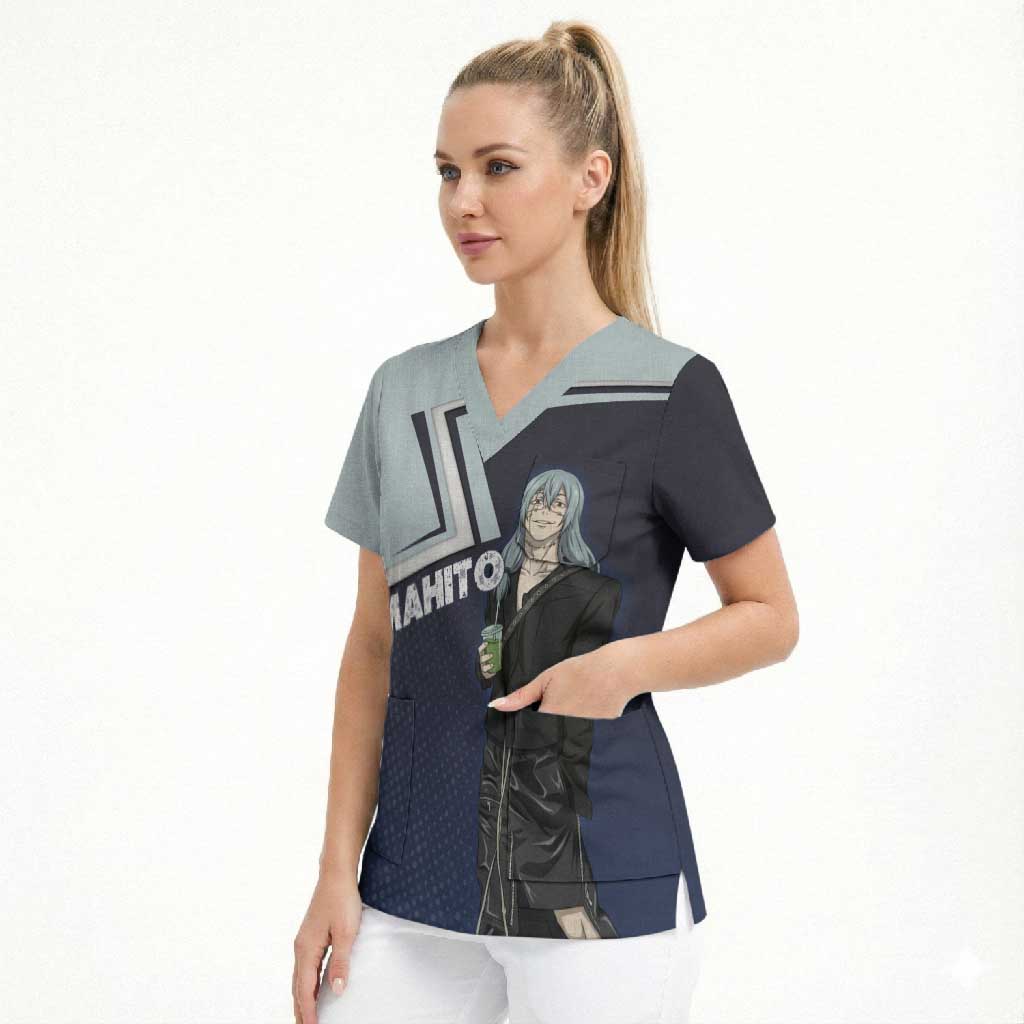 Mahito Scrub Top Stylish Anime Villain Aesthetic