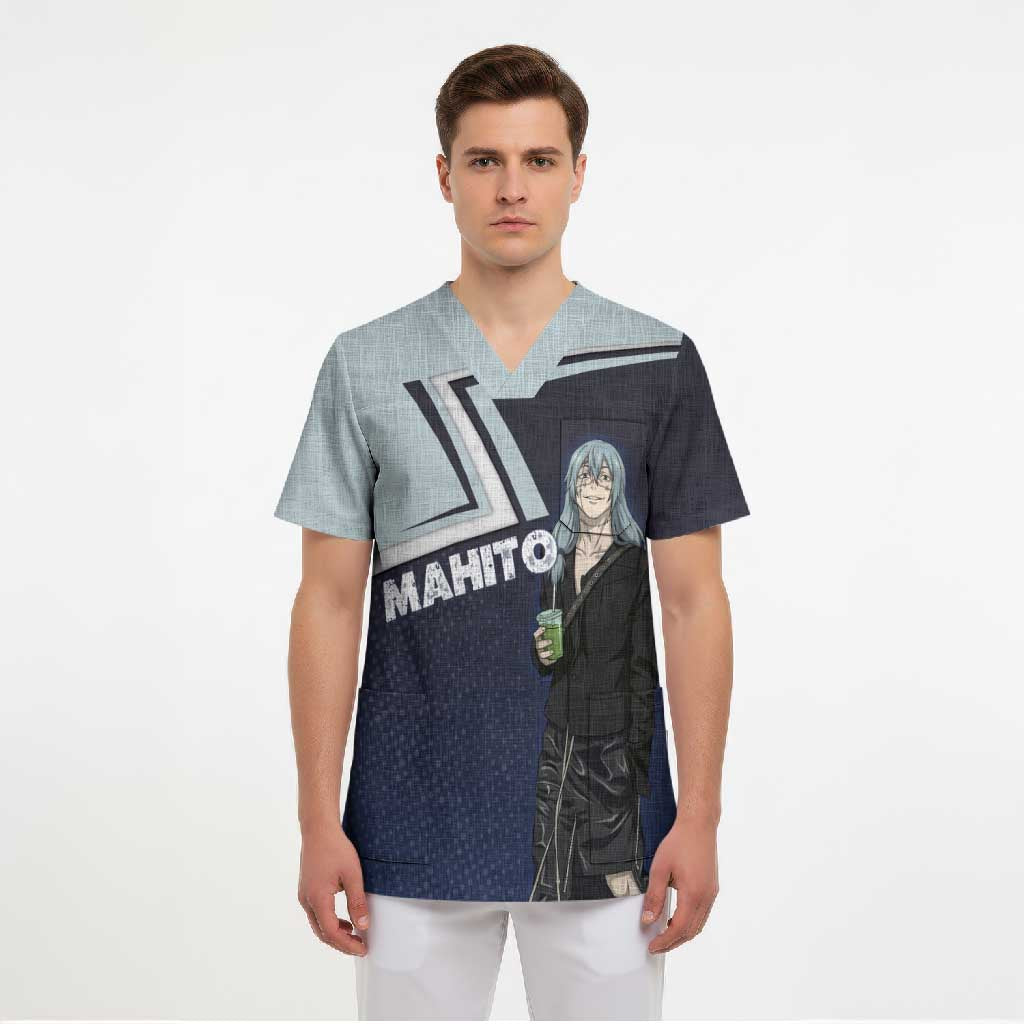 Mahito Scrub Top Stylish Anime Villain Aesthetic