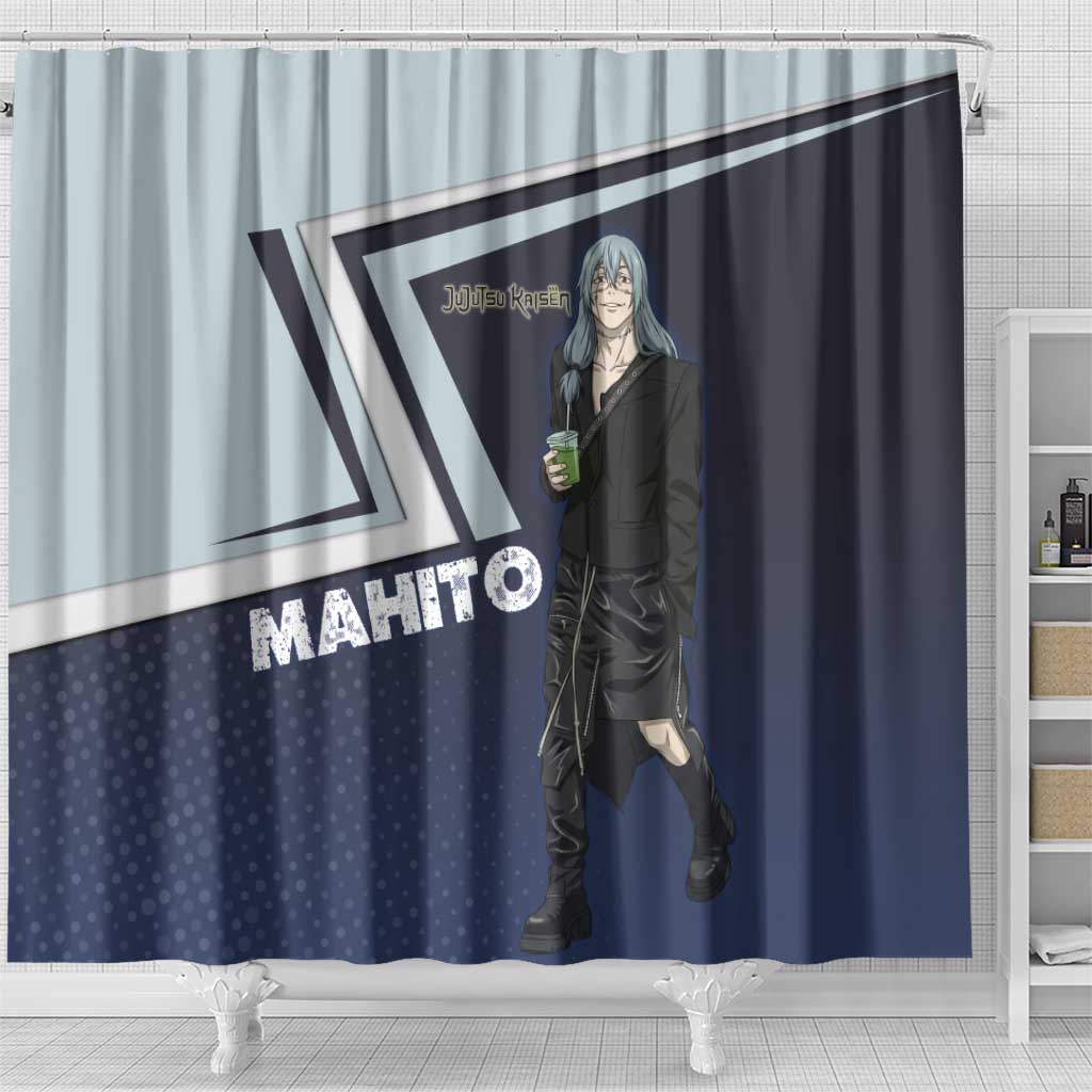 Mahito Shower Curtain Stylish Anime Villain Aesthetic