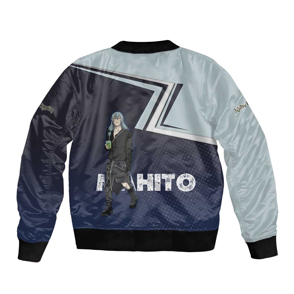 Mahito Sleeve Zip Bomber Jacket Stylish Anime Villain Aesthetic