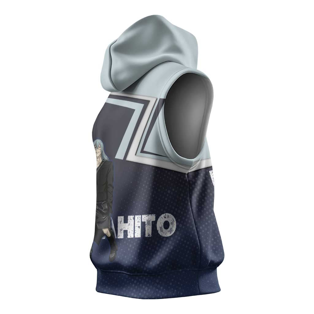 Mahito Sleeveless Hoodie Stylish Anime Villain Aesthetic