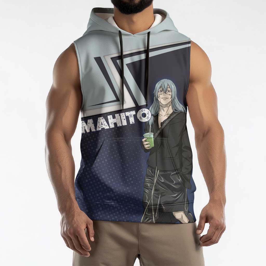 Mahito Sleeveless Hoodie Stylish Anime Villain Aesthetic
