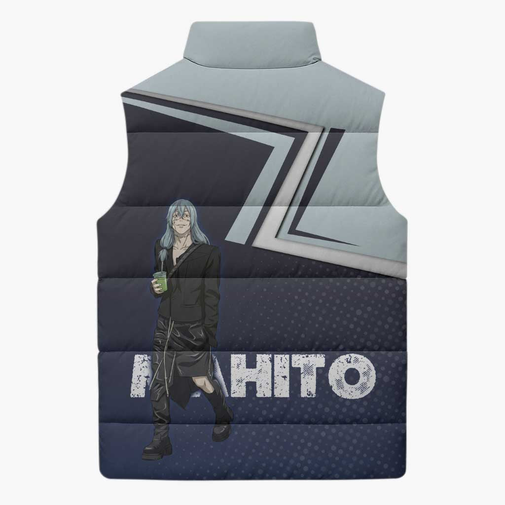Mahito Sleeveless Puffer Jacket Stylish Anime Villain Aesthetic