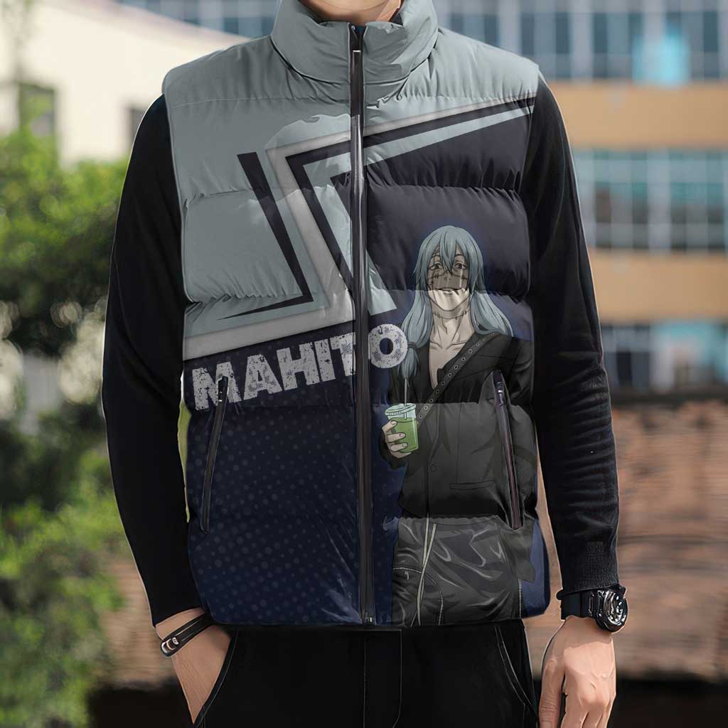 Mahito Sleeveless Puffer Jacket Stylish Anime Villain Aesthetic