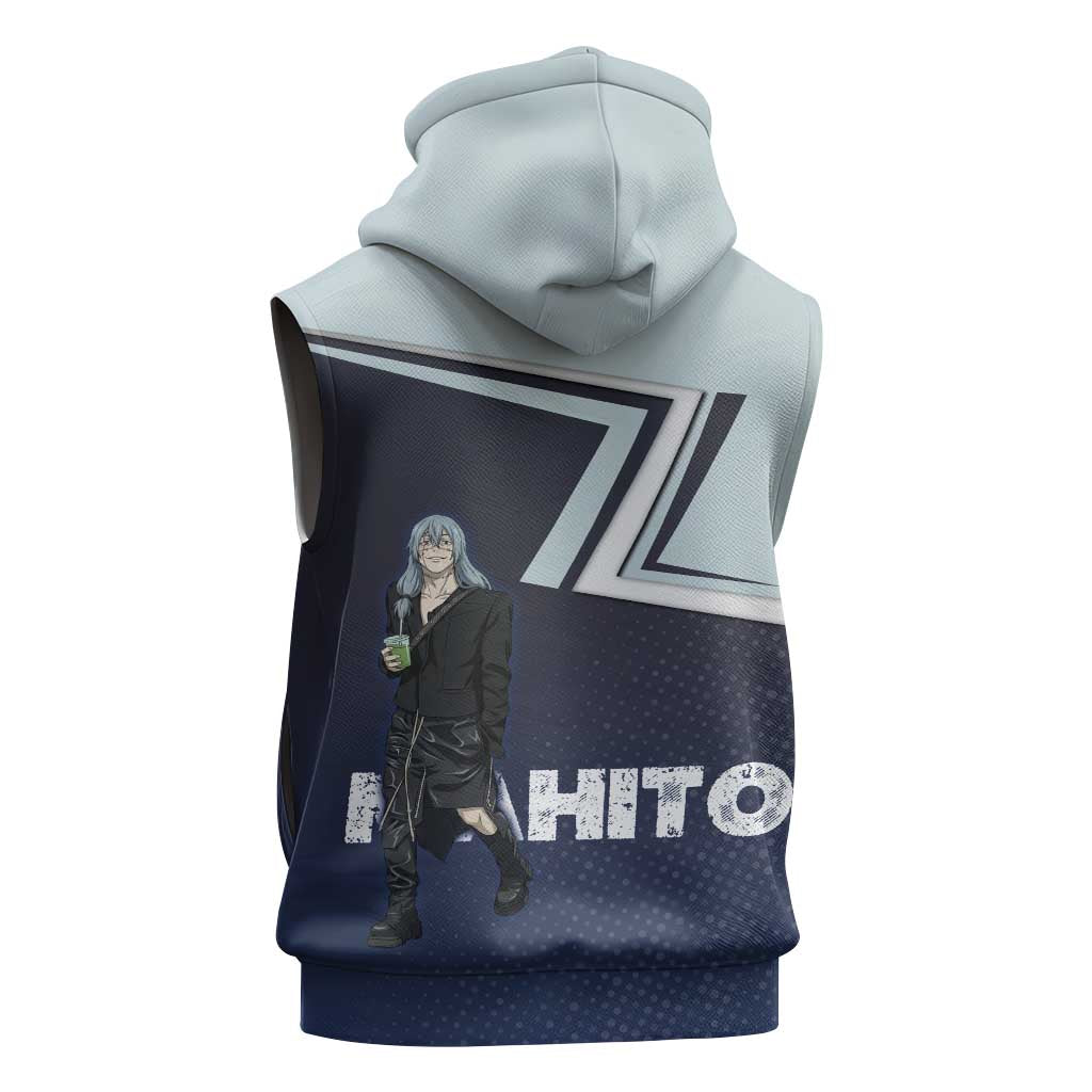 Mahito Sleeveless Zip Hoodie Stylish Anime Villain Aesthetic