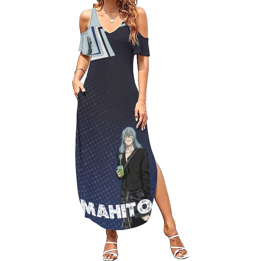 Mahito Summer Maxi Dress Stylish Anime Villain Aesthetic