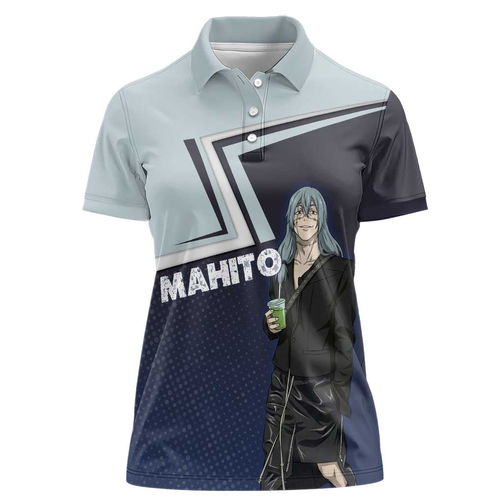 Mahito Women Polo Shirt Stylish Anime Villain Aesthetic