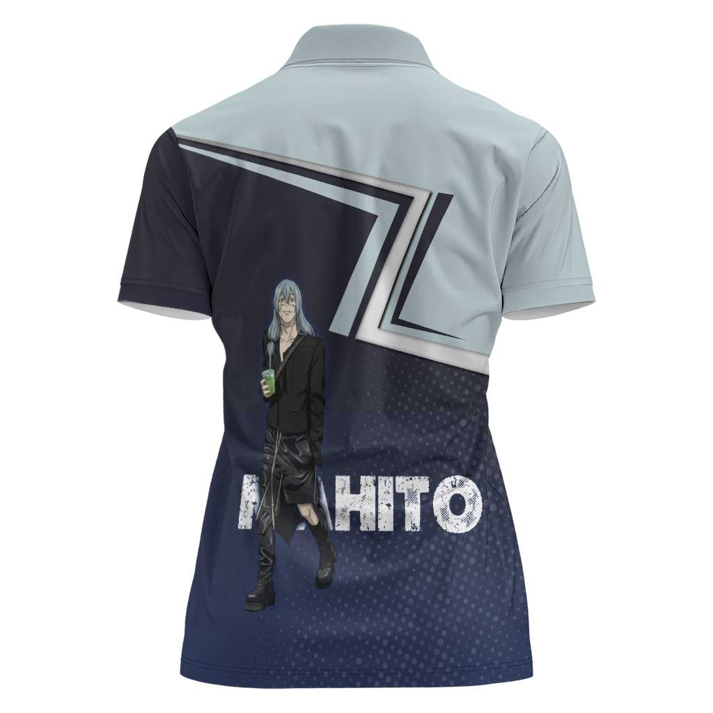 Mahito Women Polo Shirt Stylish Anime Villain Aesthetic
