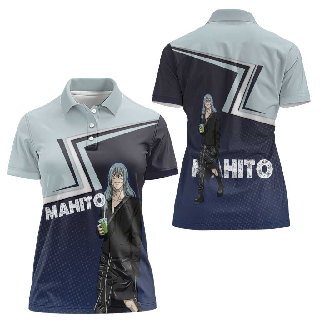 Mahito Women Polo Shirt Stylish Anime Villain Aesthetic