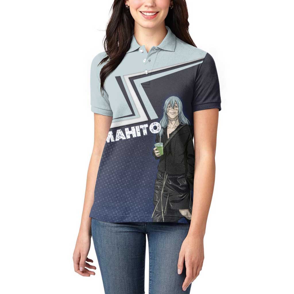 Mahito Women Polo Shirt Stylish Anime Villain Aesthetic