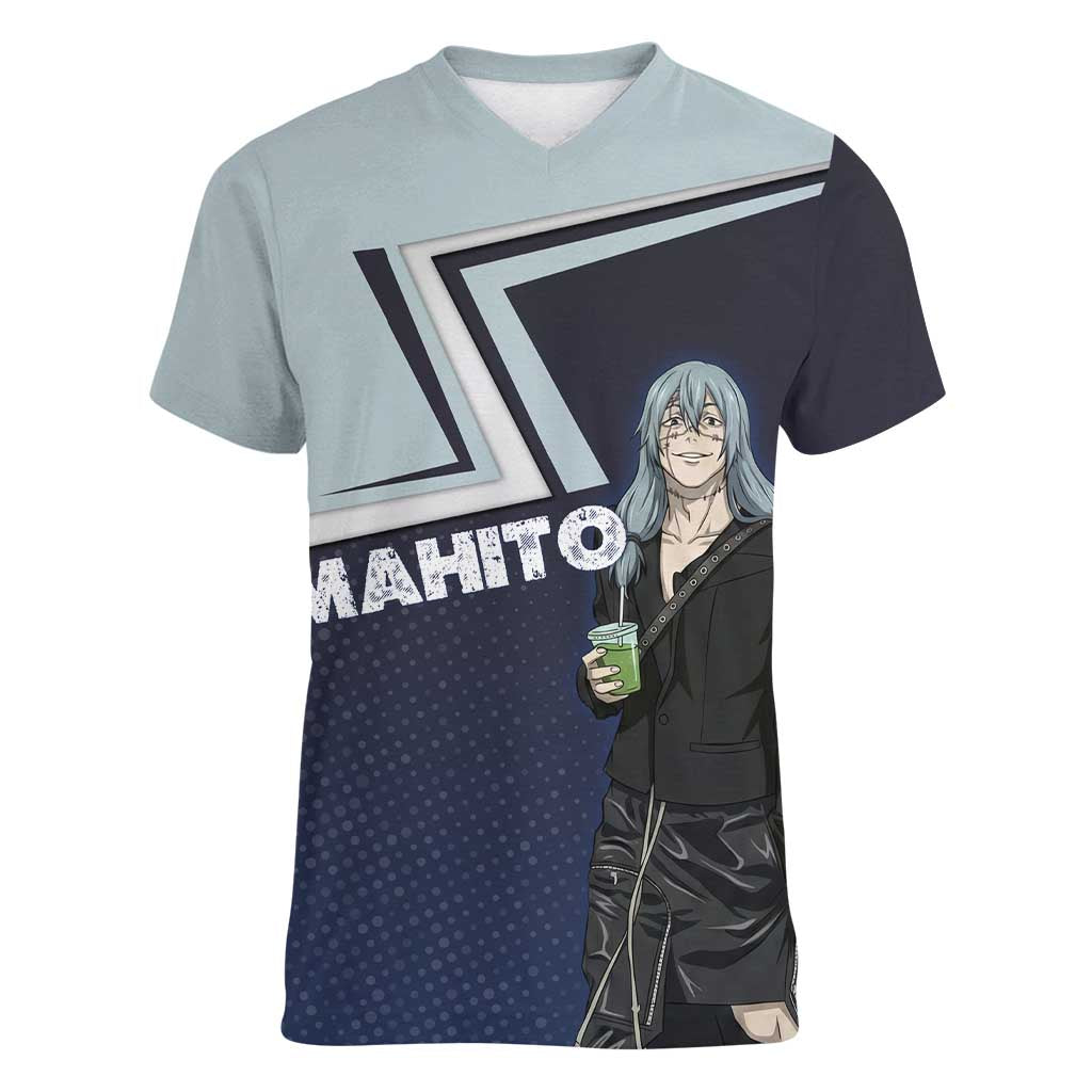 Mahito Women V-Neck T-Shirt Stylish Anime Villain Aesthetic