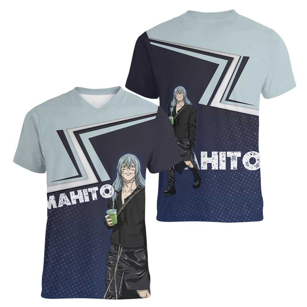 Mahito Women V-Neck T-Shirt Stylish Anime Villain Aesthetic